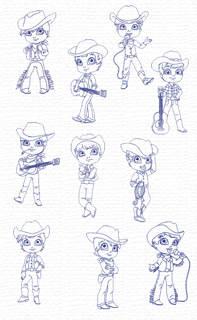Childs embroidery designs