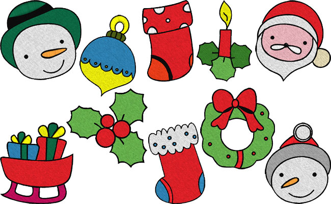 Xmas Time embroidery designs