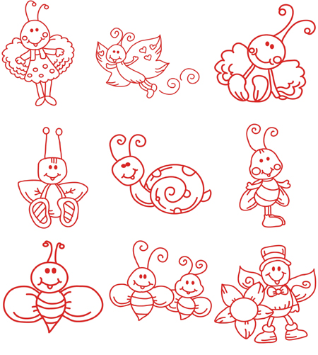 bug embroidery designs